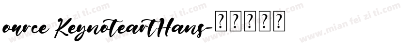 ource KeynoteartHans字体转换